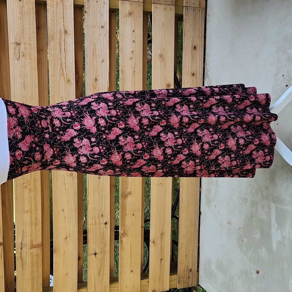 LulaRoe Skirt Dress Floral Stretch Maxi Sz XXS - Picture 6 of 12